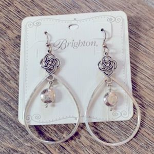 Brighton Interlok Knot Loop French Wire Earrings - Brand New